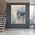 levne Abstraktní malby-ruční malba olejomalba plátno nástěnné umění dekorativní abstraktní malba nožem krajina bílá pro domácí dekoraci válcovaný bezrámový nenatažený obraz