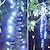 cheap LED String Lights-Meteor Shower Rain Lights Outdoor Christmas Hanging Firecracker String Light Snow Falling Raindrop Icicle Fairy Lights for Xmas Tree Garden Decor AC110V -220V EU US Plug Upgrade