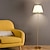 abordables table et lampadaire-lampadaire moderne pour salon, lampadaire réglable en hauteur avec base en laiton, lampadaire haut en laiton doré avec abat-jour en lin blanc pour la lecture, chambre à coucher, interrupteur à