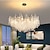 preiswerte Kronleuchter-LED-Kronleuchter moderner Luxus, 60 cm Goldkristall für Wohnräume Küche Schlafzimmer Eisen Kunst Ast Lampe kreative Lampe Licht 85-265 V