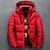 cheap Men&#039;s Downs &amp; Parkas-Men&#039;s Winter Coat Down Jacket Zipper Hooded Office &amp; Career Date Casual Daily Winter Outdoor Casual Sports Solid / Plain Color Dark Grey Black Red Gray Puffer Jacket
