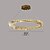 abordables Lustres-led suspensions cercle rond design 60/80 cm encastré 1 lumière anneau dimmable aluminium finitions peintes luxueux style moderne salle à manger chambre suspensions