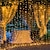 abordables Tiras de Luces LED-Cortina de ventana led luces de cadena de luces de navidad dc31v estrella centelleante 3mx3m 6mx3m 600leds para fiesta de bodas de navidad hogar jardín patio al aire libre interior decoración de la