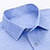 billiga Businessskjortor för män-Herr Skjorta Blå Ljusblå Grå Kortärmad Pläd / Randig / Chevron Nedvikt Sommar Vår Bröllop Kläder