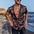 abordables camisas de campamento para hombres-Hombre Camisa Camisa de campamento Camisa gráfica camisa hawaiana Graphic Cuello Vuelto Negro / Rojo Azul Piscina Verde Trébol Gris Claro Exterior Calle Manga Corta Estampado Abotonar Ropa Moda