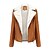 cheap Jackets-Women&#039;s Winter Jacket Faux Leather Jacket Outdoor Daily Wear Vacation Going out Warm Breathable Zipper Pocket Chic &amp; Modern Lady Modern Comfortable Turndown Regular Fit Solid Color Outerwear Winter