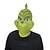 cheap Best Christmas Gifts-Halloween Festival Green Fur Grinch Mask Festival Geek Full Face Latex Halloween Party Mask