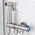 cheap Bidet Faucets-Handheld Toilet Bidet Sprayer Kit Wall-mount 304 Stainless Steel Toilet Bidet Showerhead with Hose Bathroom Cleaning Set
