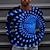 abordables Geometrical-lunares camisa 3d para hombre para | algodón verde de invierno | Camiseta para hombre Estampados gráficos Raya en espiral Cuello redondo B 3D Diario Vacaciones Manga larga Ropa Diseñador de ropa