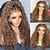 cheap Human Hair Lace Front Wigs-Unprocessed Virgin Hair 13x4 Lace Front Wig Free Part Brazilian Hair Curly Multi-color Wig 130% 150% Density with Baby Hair Highlighted / Balayage Hair Natural Hairline 100% Virgin Pre-Plucked For