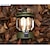 baratos Lanternas e luzes de campismo-Luzes de lanterna de acampamento led vintage ao ar livre mini lanternas penduradas equipamento de banco de energia leve lanterna de acampamento led recarregável lâmpada de tenda para exterior 3.7 v