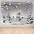 abordables paisaje tapiz-Navidad Papá Noel fiesta navideña gran tapiz de pared arte decoración manta foto fondo colgante hogar dormitorio sala decoración árbol de Navidad muñeco de nieve alce copo de nieve vela regalo