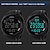 お買い得  デジタル腕時計-腕時計 デジタル腕時計 男性用 デジタル ミリタリー スポーティー アウトドア 防水 カレンダー クロノグラフ abs シリコン 夜光 大型ダイヤル インテリジェント 電子時計
