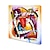 olcso Híres festmények-kézzel készített olajfestmény vászon fal művészeti dekoráció Kandinsky stílusú posztmodern absztrakt lakberendezéshez hengerelt keret nélküli feszítetlen festmény