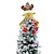 voordelige Kerstdecoraties-kerstboom topper ster oude man sneeuwpop kerstversiering vilt kerstboom hoed hanger decoraties
