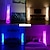 preiswerte Tisch- und Stehlampe-Intelligente Stehlampe, 61&quot; RGB-Hochlampe, dimmbare und rgbw-farbwechselnde LED-Smart-Glühbirnen und weißer Stoffschirm, mit Fernbedienung, Stehlampe für Wohnzimmer, Schlafzimmer und Spielzimmer