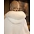 cheap Faux Fur Wraps-Shawls Bridal‘s Wraps Elegant Keep Warm Sleeveless White Faux Fur Fall Wedding Wraps With Pure Color For Wedding Fall &amp; Winter