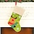 cheap Dog Clothes-2022 Christmas Socks Gift Bag Linen Santa Claus Embroidery Christmas Socks Christmas Gifts Christmas Pendant