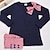 tanie Zestawy-Dla dziewczynek 3D Naszywka Koszulka i spodnie Komplet odzieży Długi rękaw Jesień Zima Słodkie Bawełna Dzieci 2-8 lat Urlop Regularny