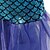 economico Abiti per bambine-Bambino Da ragazza Vestito Sirena Senza maniche Prestazioni Costume Cotone Vestito a trapezio Estate Primavera 3-6 anni Blu Viola