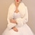 levne Kožešinová bolerka-umělá kožešina bílý kabát zavinovačky dámská zavinovačka bolerko svatební zavinovačky formální styl udrží teplo svatební dlouhý rukáv s čistou barvou na formální zimu