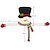 abordables Décorations de Noël-Cimier d&#039;arbre de noël étoile vieil homme bonhomme de neige décorations de noël feutre arbre de noël chapeau pendentif décorations