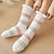 billige hjemmesokker-strikke sokker push for kvinner menn, varme myke fluffy sokker tykk kosesokk vinter julesokker til dame 6 eller 5 par