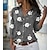 cheap Basic Women&#039;s Tops-Women&#039;s Blouse Button Floral Print Basic Shirt Collar Standard Spring, Fall, Winter, Summer Green Blue Pink Grey