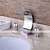 abordables Trous multiples-robinet de lavabo de salle de bain répandu, mélangeurs à trois trous, robinets de bain chromés cascade en laiton
