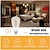 cheap Table&amp;Floor Lamp-LED Floor Lamp with Suspended Bubble Glass Shade and Unique LED Bulbs Suitable for Bedroom and Living Room Modern Vertical Industrial Lamp High Pole Lamp Suitable for Office