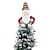 abordables Décorations de Noël-Cimier d&#039;arbre de noël étoile vieil homme bonhomme de neige décorations de noël feutre arbre de noël chapeau pendentif décorations
