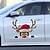 halpa Tarrat-hehkua heijastava jouluauto koristetarra heijastava tarra valoisa tarra magneettinen jääkaapin tarra