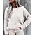 cheap Sweaters-Women&#039;s Pullover Sweater Jumper Ribbed Knit Knitted Crew Neck Pure Color Outdoor Daily Stylish Casual Winter Fall Blue Pink S M L / Long Sleeve / Regular Fit / Going out