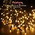 voordelige Kerstlichten-kerst cluster lichten buiten waterdicht kerst voetzoekers lichtslinger dc31v twinkle cluster kerstverlichting vuurwerk warm wit licht voor tuin boom decor verlichting eu plug nieuwe upgrade