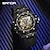 お買い得  機械式腕時計-SANDA 男性 機械式時計 ファッション カジュアルウォッチ ビジネス 腕時計 光る 防水 デコレーション シリカゲル 腕時計