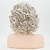 Недорогие Парик из искусственных волос без шапочки-основы-серые вьющиеся короткие парики для белых женщин серебристо-белый смешанный коричневый волнистый парик боб с челкой синтетический парик для замены волос парики для рождественской вечеринки