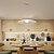 economico Supporti da incasso e semi incasso-lampada a sospensione a led foglia di loto finitura in plastica 62 cm 3 colori cavo regolabile mini isola luci moderno stile contemporaneo cucina sala da pranzo casa bar luce 110-120v 220-240v