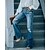 cheap Jeans-Women&#039;s Jeans Distressed Jeans Denim Blue Fashion Side Pockets Wide Leg Street Casual Full Length Micro-elastic Plain Comfort S M L XL