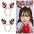 preiswerte Weihnachtskostüme-Weihnachtsmann Rentier Stirnband Mädchen Weihnachten Weihnachten Heiligabend Kinder Party Weihnachten Polyester Kopfbedeckung