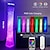 cheap Table&amp;Floor Lamp-Smart Floor Lamp, 61&quot; RGB Tall Lamp, Dimmable and RGBW Color Changing LED Smart Bulbs and White Fabric Shade, with Remote Control, Standing Lamp for Living Room, Bedroom and Play Room