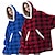 billiga filt hoodie pyjamas-Vuxna Oversized hoodiefilt Bärbar filt med ficka Ensfärgat Onesie-pyjamas Flanell Cosplay För Herr och Dam Karnival Pyjamas med djur Tecknad serie