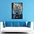 levne Motivy postav-olejomalba 100% ručně malovaná nástěnná malba na plátně pokrývající oči lidí modrá ženská tvář abstraktní moderní bytové dekorace rolované plátno s nataženým rámem 40*60cm/60*90cm