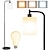 cheap Table&amp;Floor Lamp-LED Floor Lamp with Suspended Frosted Glass Lampshade and Unique Intelligent or Dual Color LED Bulb Suitable for High Pole Lamp in Bedroom Living Room and Office AC220V AC110V