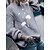 cheap Sweaters-Women&#039;s Pullover Sweater jumper Jumper Ribbed Knit Knitted Stand Collar Floral Outdoor Daily Stylish Casual Winter Fall Gray White S M L / Long Sleeve / Regular Fit / Going out