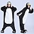 お買い得  着ぐるみパジャマ-成人 きぐるみパジャマ ナイトウェア ペンギン キャラクター ワンピースパジャマ 面白いコスチューム フランネル コスプレ ために 男女兼用 カーニバル 動物パジャマ 漫画