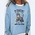 cheap Hoodies &amp; Sweatshirts-Women&#039;s Sweatshirt Pullover Basic Black Blue Brown Cat Street Long Sleeve Round Neck S M L XL 2XL 3XL