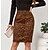 cheap Skirts-Women&#039;s Skirt Bodycon Work Skirts Suede Knee-length ArmyGreen khaki Beige Skirts Print Office / Career Daily Fashion S M L