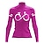 cheap Women&#039;s Jerseys-Women&#039;s Cycling Jersey Long Sleeve Bike Top with 3 Rear Pockets Mountain Bike MTB Road Bike Cycling Breathable Quick Dry Moisture Wicking Reflective Strips Green Rosy Pink Royal Blue Graphic