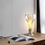 זול מנורת שולחן ורצפה-מנורת שולחן מנורות ליד המיטה מודרני עכשווי בסגנון נורדי לחדר עבודה משרד מקורה מתכת 110-240v אפור לבן