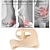 baratos Banho e cuidados pessoais-2 peças gel de silicone separador de dedos hálux valgo corretor joanete ajustador de ectrópio ósseo dedos cuidados com os pés externos